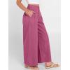 image:imageANRABESS Womens Wide Leg Barrel Jeans 2026 Fashion Spring Baggy High Waisted Trendy Cropped Flowy Denim Pants with PocketsHot Pink