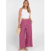 image:imageANRABESS Womens Wide Leg Barrel Jeans 2026 Fashion Spring Baggy High Waisted Trendy Cropped Flowy Denim Pants with PocketsHot Pink