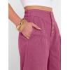 image:imageANRABESS Womens Wide Leg Barrel Jeans 2026 Fashion Spring Baggy High Waisted Trendy Cropped Flowy Denim Pants with PocketsHot Pink