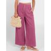 image:imageANRABESS Womens Wide Leg Barrel Jeans 2026 Fashion Spring Baggy High Waisted Trendy Cropped Flowy Denim Pants with PocketsHot Pink