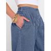 image:imageANRABESS Womens Wide Leg Barrel Jeans 2026 Fashion Spring Baggy High Waisted Trendy Cropped Flowy Denim Pants with PocketsWater Blue