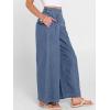 image:imageANRABESS Womens Wide Leg Barrel Jeans 2026 Fashion Spring Baggy High Waisted Trendy Cropped Flowy Denim Pants with PocketsWater Blue