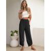 image:imageANRABESS Womens Wide Leg Palazzo Capri Pants 2026 Summer Casual High Waisted Barrel Lounge Flowy Cropped Beach Work TrousersBlack