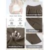 image:imageANRABESS Womens Wide Leg Palazzo Capri Pants 2026 Summer Casual High Waisted Barrel Lounge Flowy Cropped Beach Work TrousersCoffee