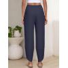image:imageANRABESS Womens Wide Leg Palazzo Capri Pants 2026 Summer Casual High Waisted Barrel Lounge Flowy Cropped Beach Work TrousersDark Blue