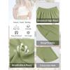 image:imageANRABESS Womens Wide Leg Palazzo Capri Pants 2026 Summer Casual High Waisted Barrel Lounge Flowy Cropped Beach Work TrousersGreen