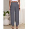 image:imageANRABESS Womens Wide Leg Palazzo Capri Pants 2026 Summer Casual High Waisted Barrel Lounge Flowy Cropped Beach Work TrousersGrey