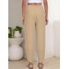 image:imageANRABESS Womens Wide Leg Palazzo Capri Pants 2026 Summer Casual High Waisted Barrel Lounge Flowy Cropped Beach Work TrousersLight Khaki