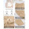 image:imageANRABESS Womens Wide Leg Palazzo Capri Pants 2026 Summer Casual High Waisted Barrel Lounge Flowy Cropped Beach Work TrousersLight Khaki