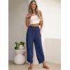 image:imageANRABESS Womens Wide Leg Palazzo Capri Pants 2026 Summer Casual High Waisted Barrel Lounge Flowy Cropped Beach Work TrousersNavy Blue