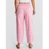 image:imageANRABESS Womens Wide Leg Palazzo Capri Pants 2026 Summer Casual High Waisted Barrel Lounge Flowy Cropped Beach Work TrousersPink White Plaid