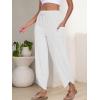 image:imageANRABESS Womens Wide Leg Palazzo Capri Pants 2026 Summer Casual High Waisted Barrel Lounge Flowy Cropped Beach Work TrousersWhite