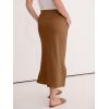image:imageANRABESS Casual Maxi Skirts for Women High Waist Summer Drawstring Ideal for Daily Wear Office amp Weekend Outings 2026Brown
