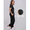 image:imageANRABESS Women 2 Piece Lounge Sets Summer Travel Sweat Outfits Short Sleeve Wide Leg Casual Matching Tracksuits ClothesBlack
