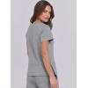 image:imageANRABESS Women 2 Piece Lounge Sets Summer Travel Sweat Outfits Short Sleeve Wide Leg Casual Matching Tracksuits ClothesGrey