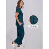 image:imageANRABESS Women 2 Piece Lounge Sets Summer Travel Sweat Outfits Short Sleeve Wide Leg Casual Matching Tracksuits ClothesLake Green