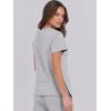 image:imageANRABESS Women 2 Piece Lounge Sets Summer Travel Sweat Outfits Short Sleeve Wide Leg Casual Matching Tracksuits ClothesLight Grey