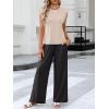 image:imageANRABESS Women 2 Piece Outfits Tank Top amp Palazzo Pants 2026 Summer Lounge Matching Sets Travel Vacation Beach ClothingAlmond