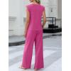 image:imageANRABESS Women 2 Piece Outfits Tank Top amp Palazzo Pants 2026 Summer Lounge Matching Sets Travel Vacation Beach ClothingHot Pink