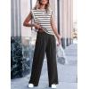 image:imageANRABESS Women 2 Piece Outfits Tank Top amp Palazzo Pants 2026 Summer Lounge Matching Sets Travel Vacation Beach ClothingStripe Black and White