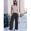 image:imageANRABESS Women 2 Piece Outfits Tank Top amp Palazzo Pants 2026 Summer Lounge Matching Sets Travel Vacation Beach ClothingStripe Black and White