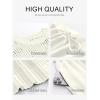 image:imageANRABESS Women 2 Piece Summer Outfits 2026 Crochet Sweater Vest Wide Leg Pants Lounge Matching Sets Travel Vacation ClothesCreamy White
