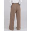 image:imageANRABESS Women Asymmetric High Waist Wide Straight Leg Sweatpants with Pockets 2024 Fall Trendy Sweat Jogger PantsLight Brown