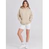 image:imageANRABESS Women Hoodies Oversized Fleece Long Sleeve Comfy Casual Basic Pullover Sweatshirts 2025 Fall Outfits Y2K ClothesApricot