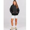 image:imageANRABESS Women Hoodies Oversized Fleece Long Sleeve Comfy Casual Basic Pullover Sweatshirts 2025 Fall Outfits Y2K ClothesBlack