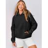 image:imageANRABESS Women Hoodies Oversized Fleece Long Sleeve Comfy Casual Basic Pullover Sweatshirts 2025 Fall Outfits Y2K ClothesBlack