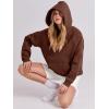 image:imageANRABESS Women Hoodies Oversized Fleece Long Sleeve Comfy Casual Basic Pullover Sweatshirts 2025 Fall Outfits Y2K ClothesBrown