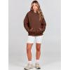 image:imageANRABESS Women Hoodies Oversized Fleece Long Sleeve Comfy Casual Basic Pullover Sweatshirts 2025 Fall Outfits Y2K ClothesBrown