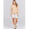 image:imageANRABESS Women Hoodies Oversized Fleece Long Sleeve Comfy Casual Basic Pullover Sweatshirts 2025 Fall Outfits Y2K ClothesDark Apricot