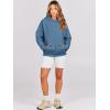 image:imageANRABESS Women Hoodies Oversized Fleece Long Sleeve Comfy Casual Basic Pullover Sweatshirts 2025 Fall Outfits Y2K ClothesDeep Blue