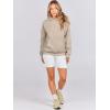image:imageANRABESS Women Hoodies Oversized Fleece Long Sleeve Comfy Casual Basic Pullover Sweatshirts 2025 Fall Outfits Y2K ClothesDeep Khaki