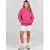 image:imageANRABESS Women Hoodies Oversized Fleece Long Sleeve Comfy Casual Basic Pullover Sweatshirts 2025 Fall Outfits Y2K ClothesHot Pink