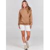 image:imageANRABESS Women Hoodies Oversized Fleece Long Sleeve Comfy Casual Basic Pullover Sweatshirts 2025 Fall Outfits Y2K ClothesLight Brown