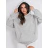 image:imageANRABESS Women Hoodies Oversized Fleece Long Sleeve Comfy Casual Basic Pullover Sweatshirts 2025 Fall Outfits Y2K ClothesLight Grey