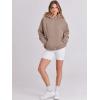 image:imageANRABESS Women Hoodies Oversized Fleece Long Sleeve Comfy Casual Basic Pullover Sweatshirts 2025 Fall Outfits Y2K ClothesLight Khaki