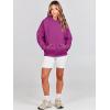 image:imageANRABESS Women Hoodies Oversized Fleece Long Sleeve Comfy Casual Basic Pullover Sweatshirts 2025 Fall Outfits Y2K ClothesPurple