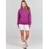 image:imageANRABESS Women Hoodies Oversized Fleece Long Sleeve Comfy Casual Basic Pullover Sweatshirts 2025 Fall Outfits Y2K ClothesPurple