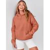 image:imageANRABESS Women Hoodies Oversized Fleece Long Sleeve Comfy Casual Basic Pullover Sweatshirts 2025 Fall Outfits Y2K ClothesRust