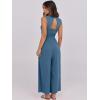 image:imageANRABESS Women Jumpsuits Sleeveless V Neck Elegant Dressy Casual Backless One Piece Pants Romper 2026 Summer OutfitsTeal