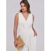 image:imageANRABESS Women Jumpsuits Sleeveless V Neck Elegant Dressy Casual Backless One Piece Pants Romper 2026 Summer OutfitsWhite