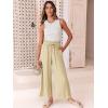 image:imageANRABESS Women Linen Pants Casual Loose High Waist Boho Wide Leg Cropped Palazzo Beach Pants Summer Outfits 2026 TrendyApricot