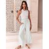image:imageANRABESS Women Linen Pants Casual Loose High Waist Boho Wide Leg Cropped Palazzo Beach Pants Summer Outfits 2026 TrendyWhite