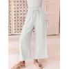 image:imageANRABESS Women Linen Pants Casual Loose High Waist Boho Wide Leg Cropped Palazzo Beach Pants Summer Outfits 2026 TrendyWhite