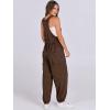 image:imageANRABESS Women Overalls Jumpsuits Loose Casual Dressy Sleeveless Baggy Harem Pants Romper Jumpers 2026 Trendy Summer OutfitsBrown