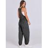 image:imageANRABESS Women Overalls Jumpsuits Loose Casual Dressy Sleeveless Baggy Harem Pants Romper Jumpers 2026 Trendy Summer OutfitsDeep Grey