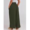image:imageANRABESS Women Palazzo Pants Summer Boho Bagyy Wide Leg High Smocked Waist Casual Loose Lounge Pant with PocketArmy Green